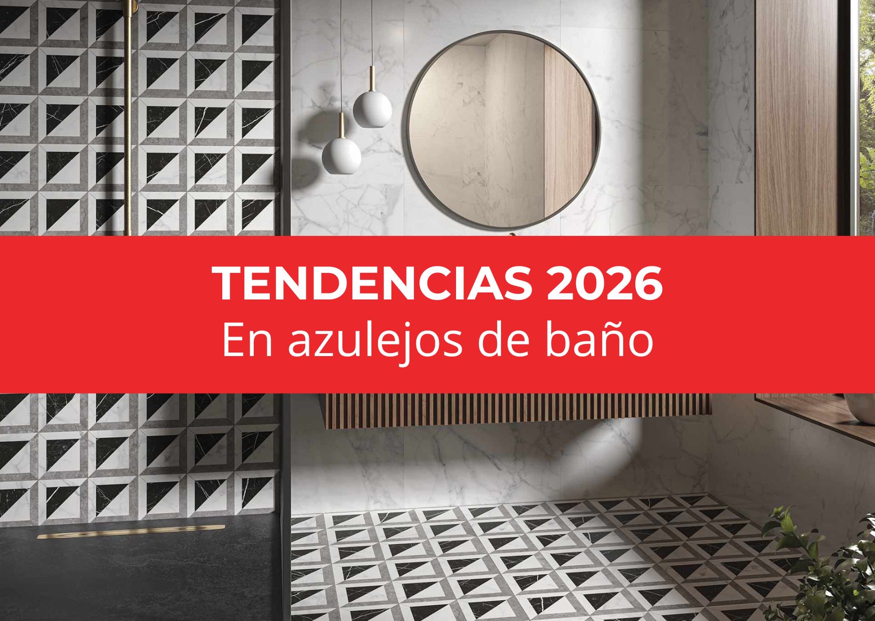 Azulejos de baño en tendencia para 2026